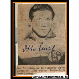 Autogramm Fussball | FC Schalke 04 | 1960er | Otto LASZIG (Portrait SW)