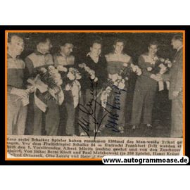 Autogramme Fussball | FC Schalke 04 | 1960er | LASZIG + ORZESSEK (Gruppenbild SW)