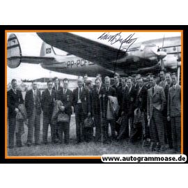 Mannschaftsfoto Fussball | England | 1950 WM + AG Bert WILLIAMS (Abflug)