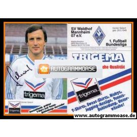 Autogramm Fussball | SV Waldhof Mannheim | 1986 | Günter SEBERT