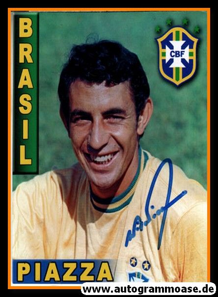 Autogramm Fussball | Brasilien | 1970er Foto | Wilson PIAZZA (Portrait Color) 2