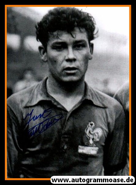 Autogramm Fussball | Frankreich | 1950er Foto | Just FONTAINE (Portrait SW) 2