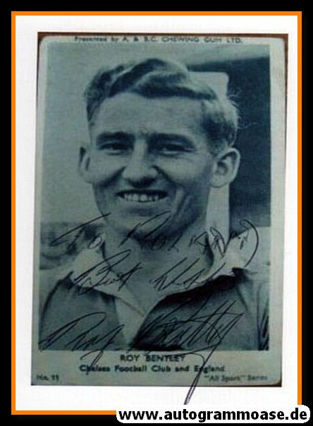 Autogramm Fussball | England | 1950er Foto | Roy BENTLEY (Portrait SW) 2