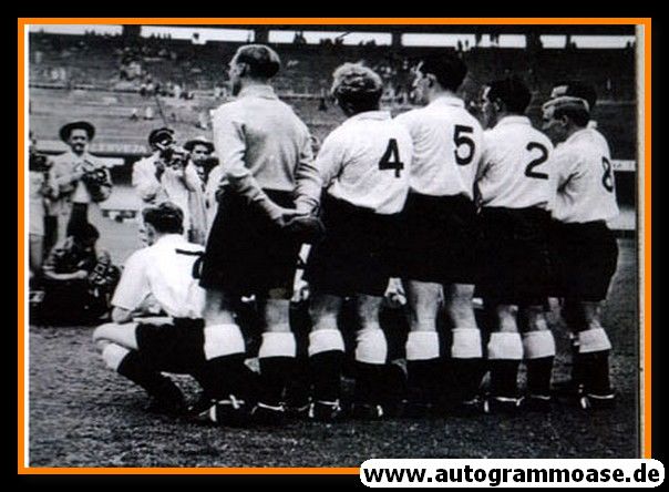 Mannschaftsfoto Fussball | England | 1950 WM + 2 AG (BENTLEY + WILLIAMS)