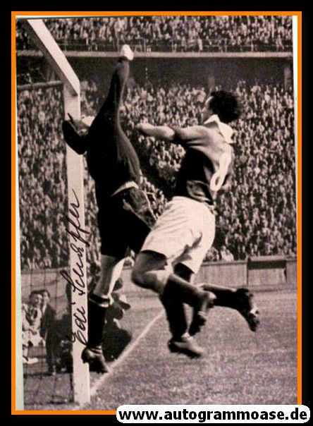 Autogramm Fussball | DFB | 1950er Foto | Eduard SCHAFFER (Spielszene SW) 2