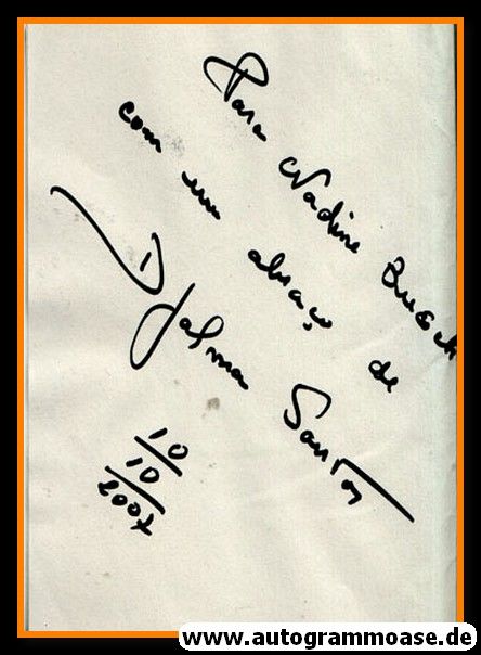 Autograph Fussball | Brasilien | Djalma SANTOS (Gruss)