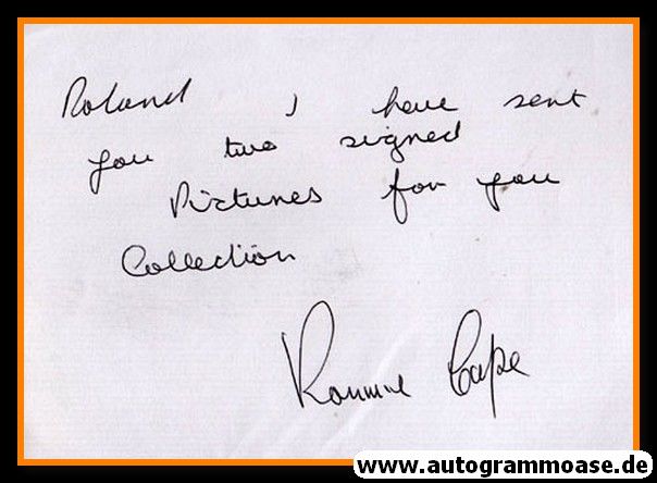 Autograph Fussball | Manchester United | Ronnie COPE (Gruss)