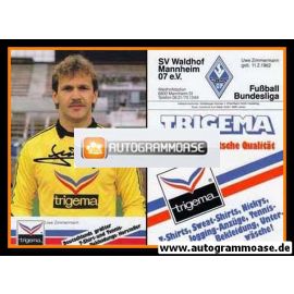 Autogramm Fussball | SV Waldhof Mannheim | 1986 | Uwe ZIMMERMANN