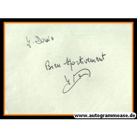 Autograph Fussball | Frankreich | Yvon DOUIS (Gruss 1950er)