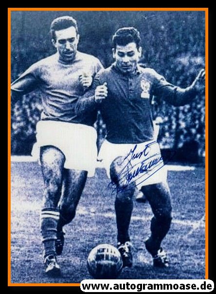 Autogramm Fussball | Frankreich | 1950er Foto | Just FONTAINE (Spielszene SW) 2