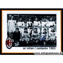 Mannschaftsfoto Fussball | AC Mailand | 1963 Foto + 2 AG (RIVERA + TRAPATTONI)