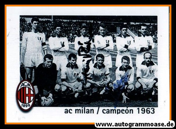 Mannschaftsfoto Fussball | AC Mailand | 1963 Foto + 2 AG (RIVERA + TRAPATTONI)