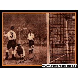 Autogramme Fussball | England | 1953 Foto | Gil MERRICK + George ROBB (Ungarn) 2