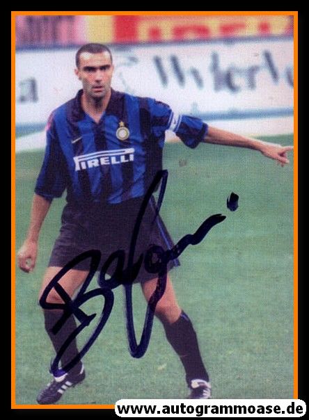 Autogramm Fussball | Inter Mailand | 1980er | Giuseppe BERGOMI (Spielszene Color) 3