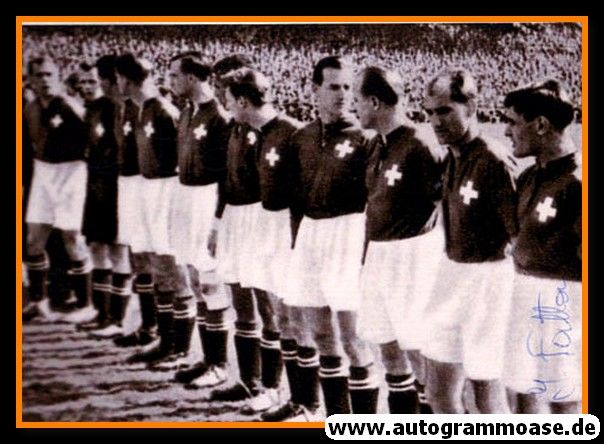 Mannschaftsfoto Fussball | Schweiz | 1951 + AG Jacques FATTON (Spiel DFB)