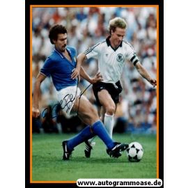 Autogramm Fussball | Italien | 1990er Foto | Giuseppe BERGOMI (Spielszene DFB) 1