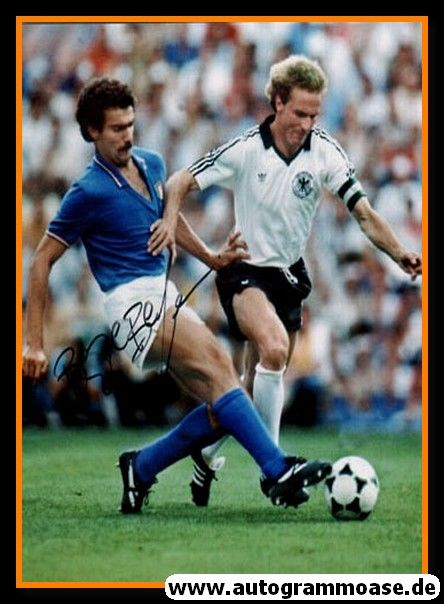 Autogramm Fussball | Italien | 1990er Foto | Giuseppe BERGOMI (Spielszene DFB) 1