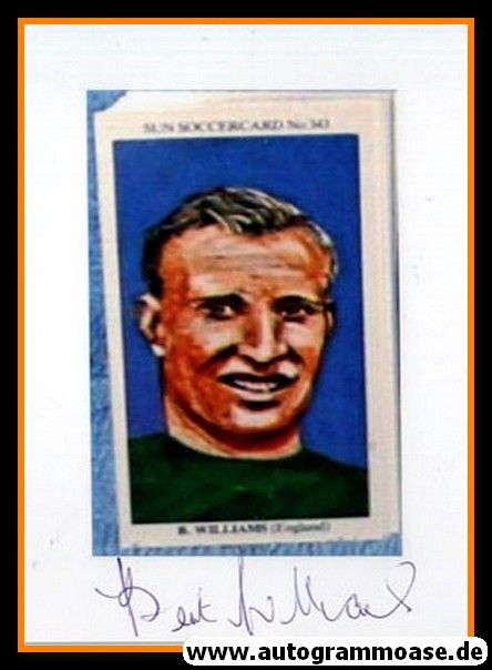 Autogramm Fussball | England | 1950er Foto | Bert WILLIAMS (Portrait Color)