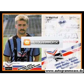 Autogramm Fussball | SV Waldhof Mannheim | 1987 | Dieter FINKE