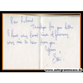 Autograph Fussball | England | Stan CROWTHER (Gruss)