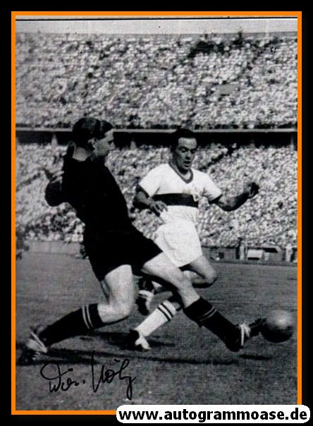 Autogramm Fussball | 1. FC Kaiserslautern | 1953 Foto | Willi HÖLZ (Spielszene SW VfB) 1