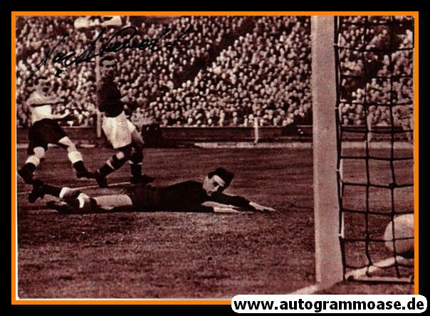 Autogramm Fussball | England | 1953 Foto | Jackie SEWELL (Spielszene Ungarn)