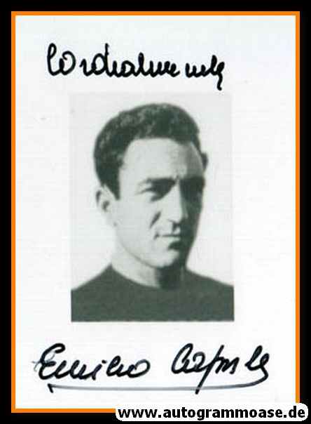 Autogramm Fussball | Italien | 1950er Foto | Emilio CAPRILE (Portrait SW) 1