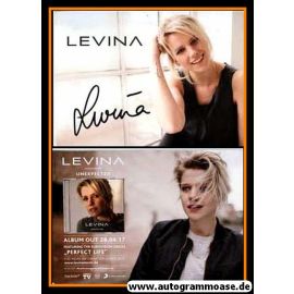 Autogramm Pop | LEVINA | 2017 "Unexpected" (Portrait Color)