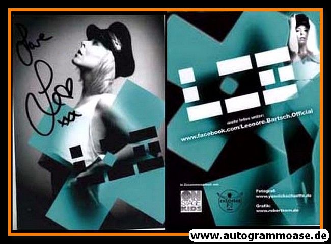 Autogramm Pop | Leonore BARTSCH | 2010er (Portrait SW)