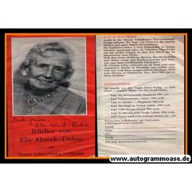 Autogramm Literatur | Else HUECK-DEHIO | 1960er (Portrait Color)