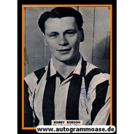 Autogramm Fussball | West Bromwich Albion | 1950er | Bobby ROBSON (Portrait SW XL)