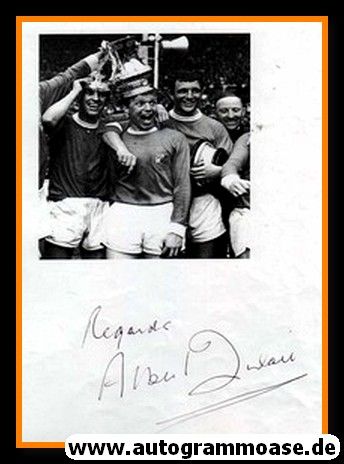Autogramm Fussball | Manchester United | 1963 | Albert QUIXALL (Pokalsieg SW XL)