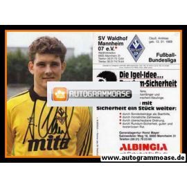 Autogramm Fussball | SV Waldhof Mannheim | 1989 | Andreas CLAUSS