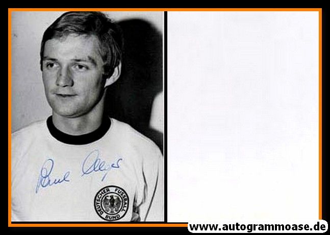 Autogramm Fussball | DFB | 1970er Foto | Paul ALGER (Portrait SW)
