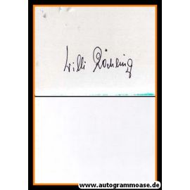 Autograph Fussball | Willi KÖCHLING (DFB 1940er)