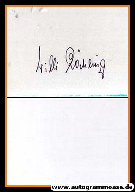 Autograph Fussball | Willi KÖCHLING (DFB 1940er)