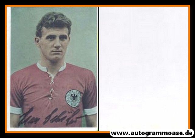 Autogramm Fussball | DFB | 1950er Foto | Hans SCHÄFER (rotes Trikot)