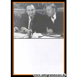 Autogramm Politik | FDP | Hans-Dietrich GENSCHER | 1970er Foto (Helmut Schmidt) 1