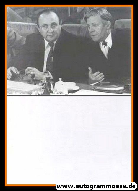 Autogramm Politik | FDP | Hans-Dietrich GENSCHER | 1970er Foto (Helmut Schmidt) 1