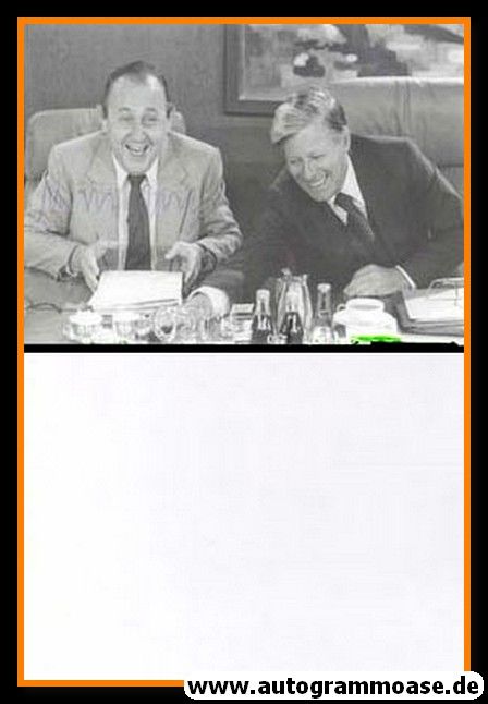 Autogramm Politik | FDP | Hans-Dietrich GENSCHER | 1970er Foto (Helmut Schmidt) 2