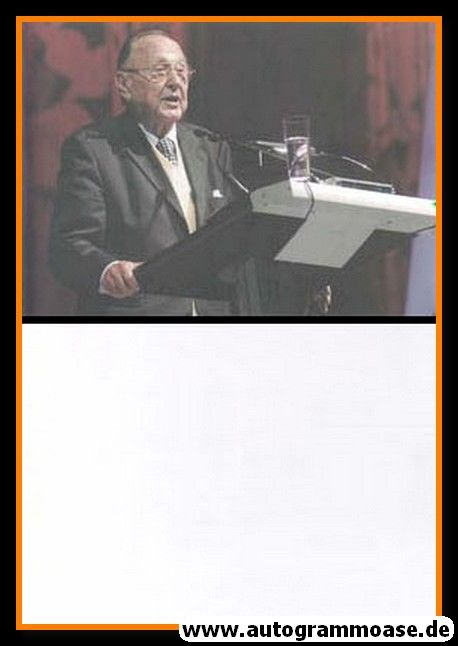 Autogramm Politik | FDP | Hans-Dietrich GENSCHER | 1990er Foto (Rede)