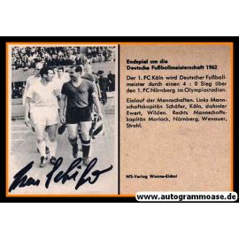 Autogramm Fussball | 1. FC Köln | 1962 Sabi | Hans SCHÄFER (WS-Verlag) Einlauf