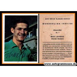 Autogramm Fussball | SV Werder Bremen | 1965 | Max LORENZ (Bergmann 007)