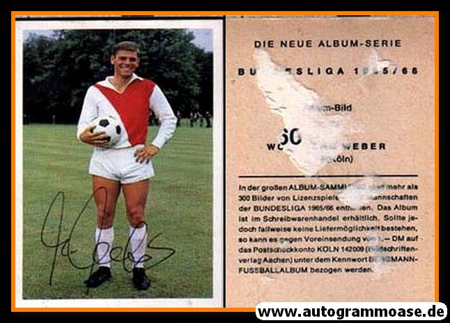 Autogramm Fussball | 1. FC Köln | 1965 | Wolfgang WEBER (Bergmann 024)