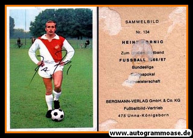 Autogramm Fussball | 1. FC Köln | 1966 | Heinz HORNIG (Bergmann 134)