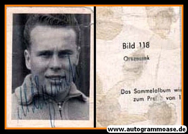 Autogramm Fussball | FC Schalke 04 | 1950er | Manfred ORZESSEK (Sabi SW)
