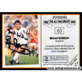 Autogramm Fussball | England | 1990 Panini | Bryan ROBSON (All Time Greats)