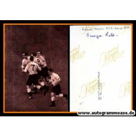 Autogramm Fussball | England | 1953 Foto | George ROBB (Jubelszene Ungarn)