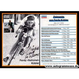 Autogramm Radsport | Ferdy KÜBLER | 1980er (Rennszene SW) Credit Suisse
