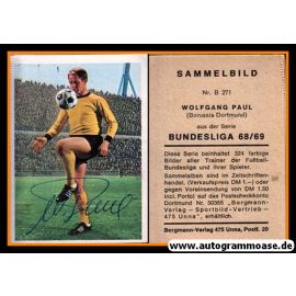 Autogramm Fussball | Borussia Dortmund | 1968 | Wolfgang PAUL (Bergmann B271)